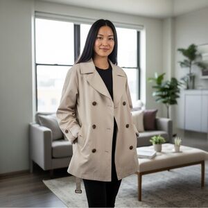 Weatherproof Light Tan Women's Trench Coat
